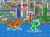 une photo d'Ã©cran de King of the Monsters 2 sur SNK Neo Geo